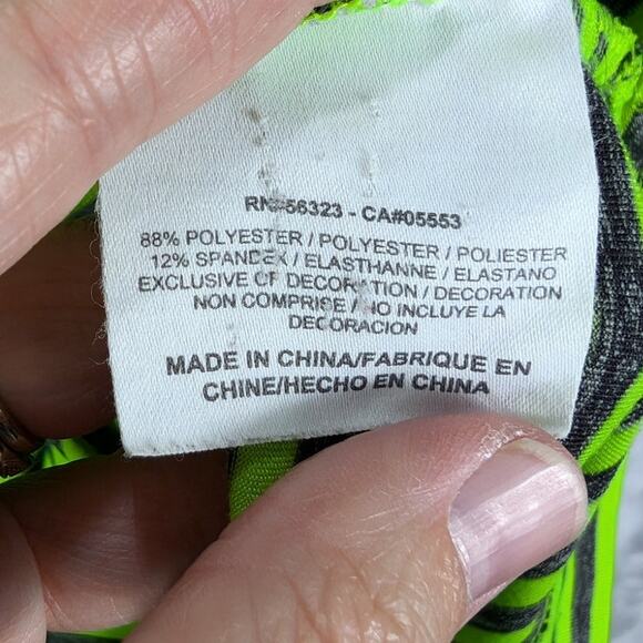 Nike Golf Shirt Mens Large Polo Green Gray Stripes Preppy Swoosh Office School - Picture 7 of 9